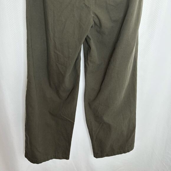 The Group Babaton barrel pants pull on green size medium wide leg - Picture 6 of 9